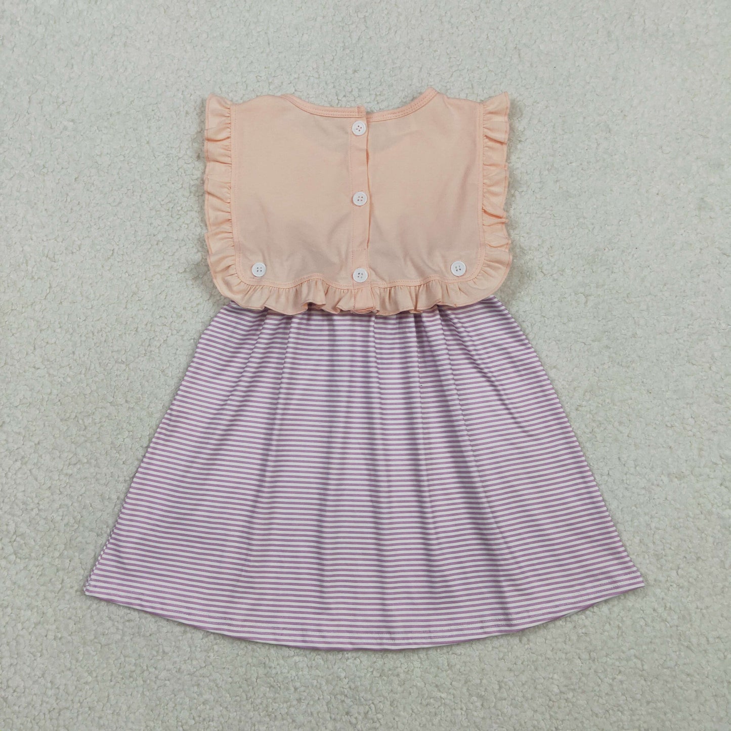 Sibling Baby Girls Kids Sleeveless Stripes Knee Length Dress Romper Summer Clothes