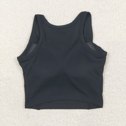 USA Shop Adult Women Sleeveless Yoga Active Black Vest Tops Clothes