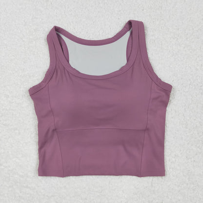 USA Shop Adult Women Sleeveless Yoga Active Purple Shirt Tops Clothes