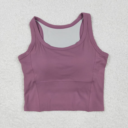 USA Shop Adult Women Sleeveless Yoga Active Purple Shirt Tops Clothes