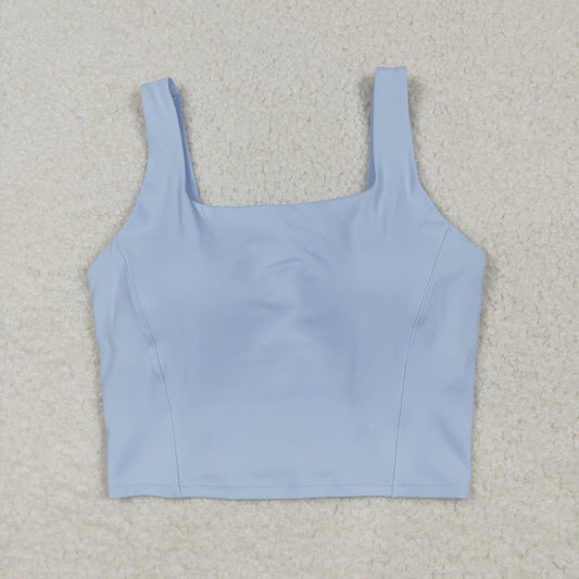 USA Shop Adult Women Blue Straps Yoga Active Vest Tops Clothes