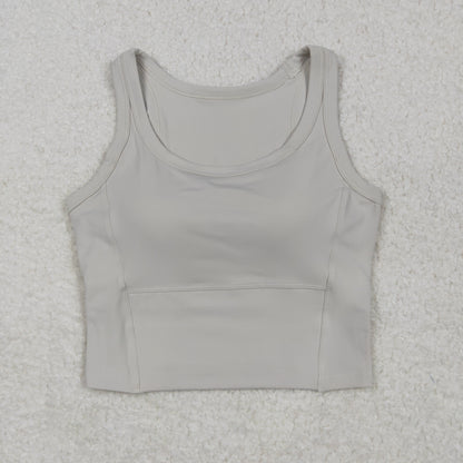 USA Shop Adult Women Sleeveless Gray Yoga Active Vest Tops Clothes