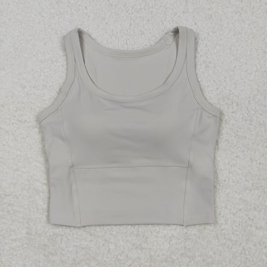 USA Shop Adult Women Sleeveless Gray Yoga Active Vest Tops Clothes
