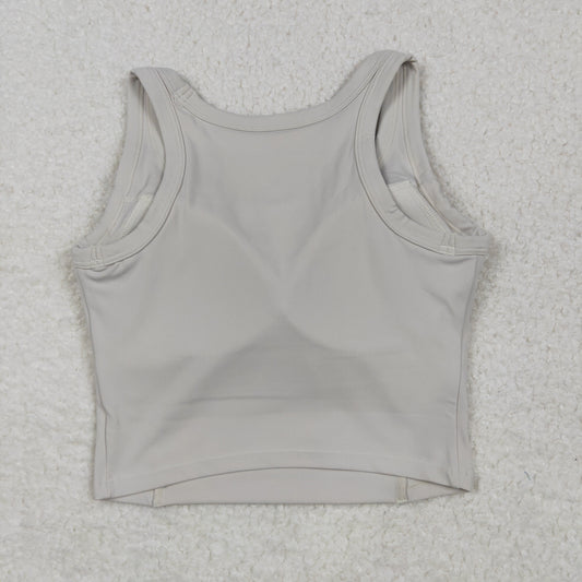 USA Shop Adult Women Sleeveless Gray Yoga Active Vest Tops Clothes
