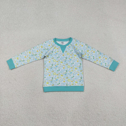Sibling Baby Girls Kids Long Sleeves Flower Yoga Active Shirts Tops