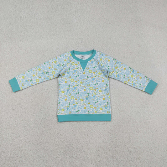 Sibling Baby Girls Kids Long Sleeves Flower Yoga Active Shirts Tops