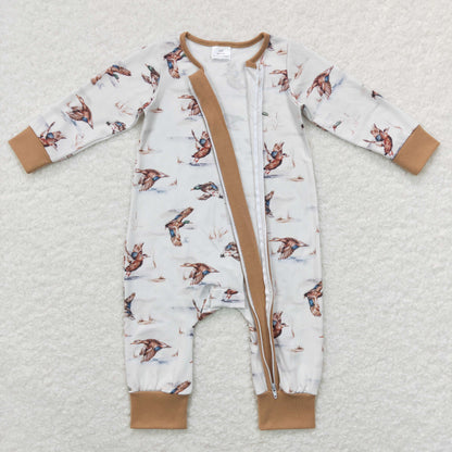 USA Shop Baby Boys Infant Long Sleeves Ducks Zipper Hunting Romper