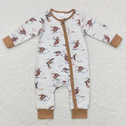 USA Shop Baby Boys Infant Long Sleeves Ducks Zipper Hunting Romper