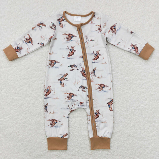 USA Shop Baby Boys Infant Long Sleeves Ducks Zipper Hunting Romper