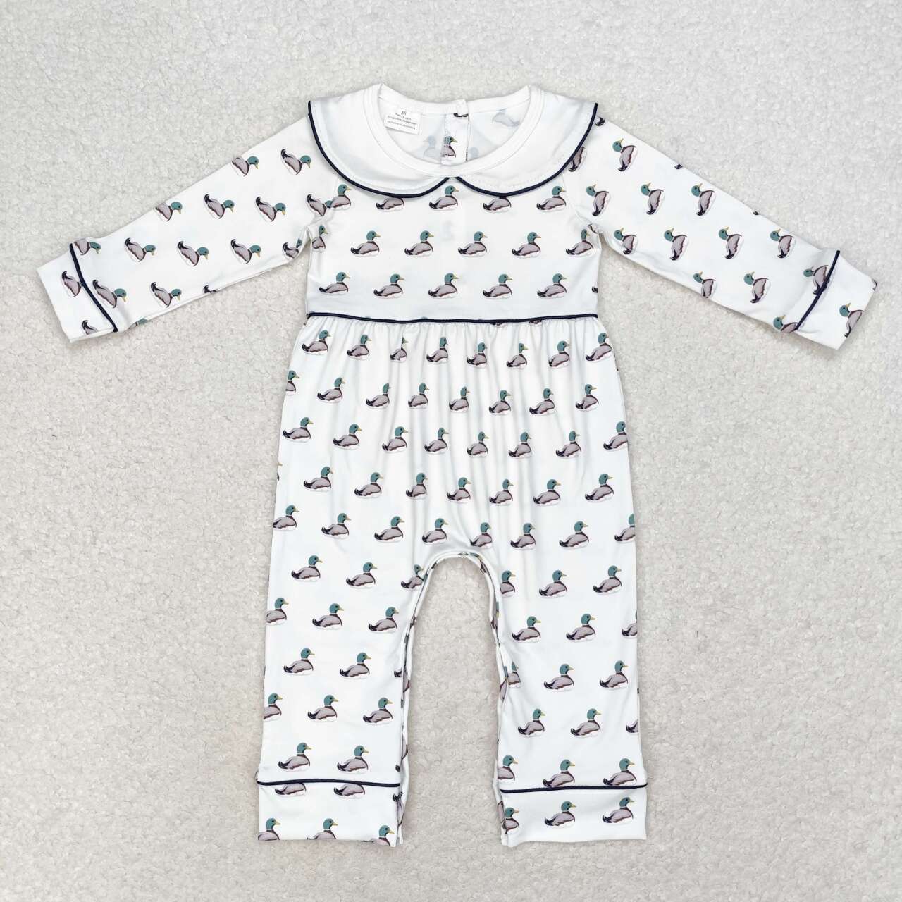 USA Shop Baby Boys Infant Long Sleeves Ducks Collar Romper
