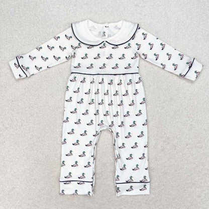 USA Shop Baby Boys Infant Long Sleeves Ducks Collar Romper