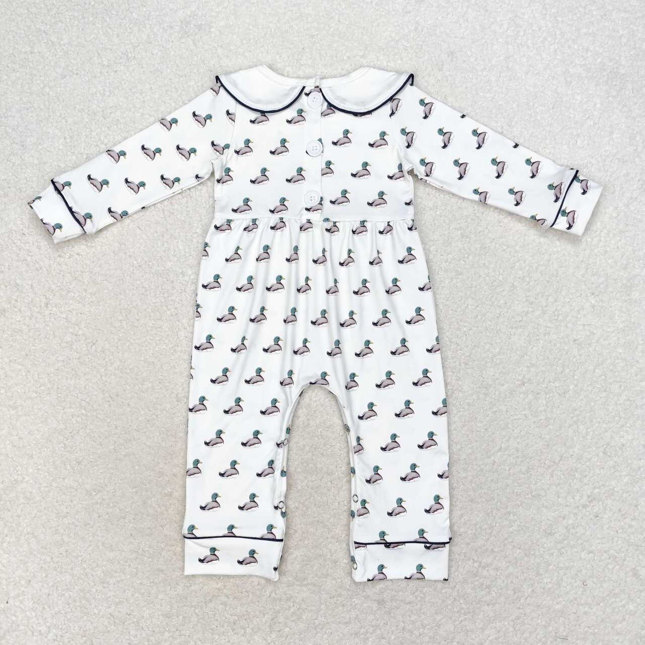 USA Shop Baby Boys Infant Long Sleeves Ducks Collar Romper