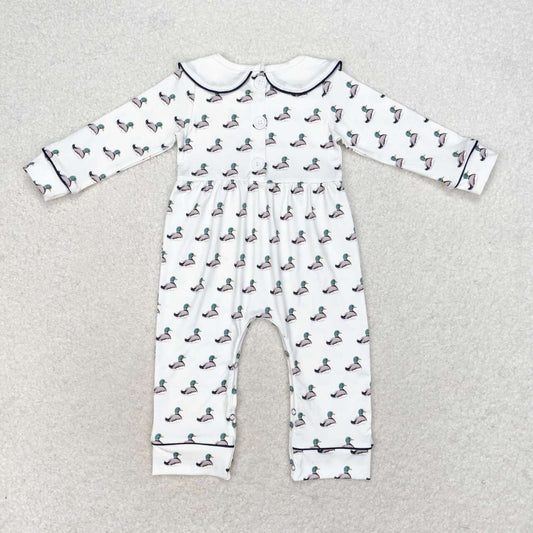 USA Shop Baby Boys Infant Long Sleeves Ducks Collar Romper