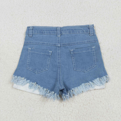 USA Shop Baby Girls Kids Stars Stripes 4th of July Denim Shorts Bottom