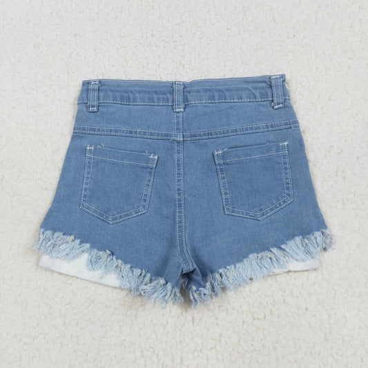 USA Shop Baby Girls Kids Stars Stripes 4th of July Denim Shorts Bottom