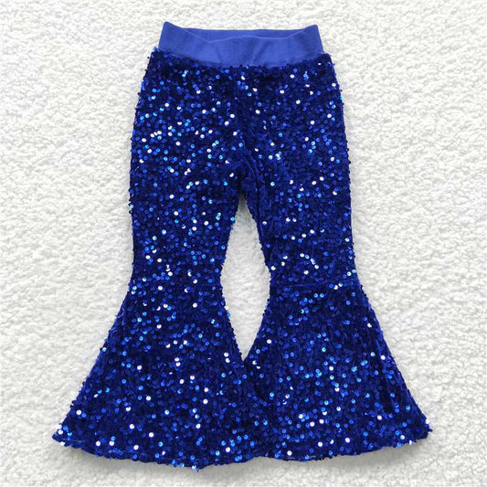 USA Shop Baby Girls Kids Blue Sequins Bell Pants Bottom Clothes