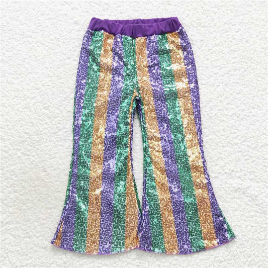 USA Shop Baby Girls Kids Stripes Sequin Bell Pants Bottom Clothes