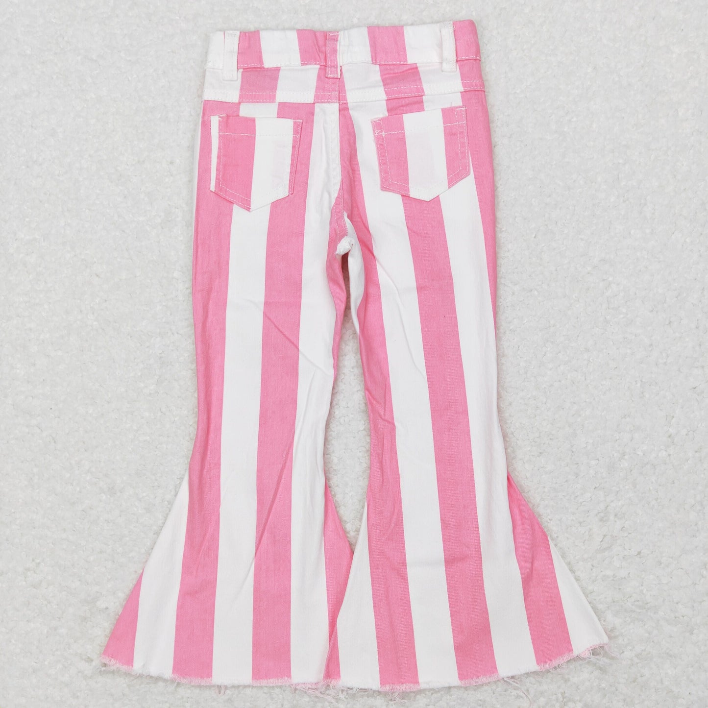 USA Shop Baby Girls Kids Pink Stripes Denim Bell Pants Jeans
