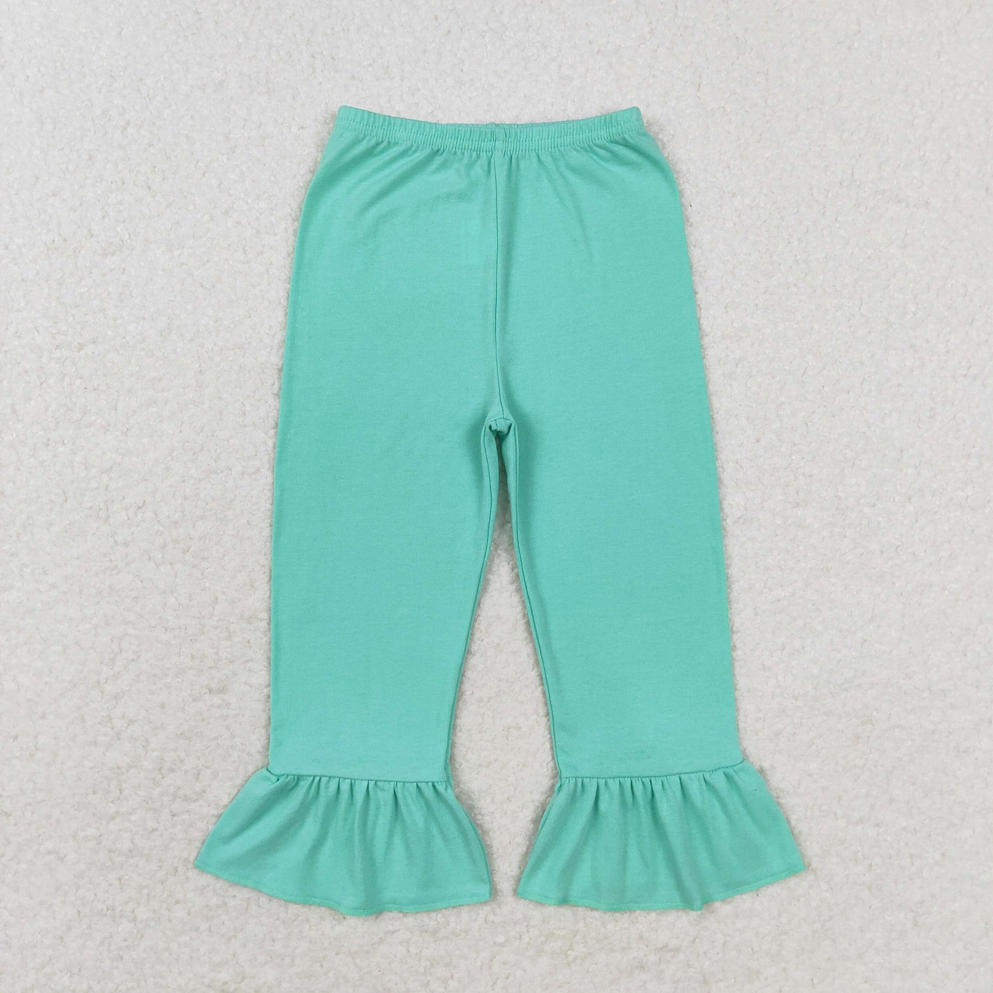 USA Shop Baby Girls Kids Green Ruffle Pants Cotton Clothes