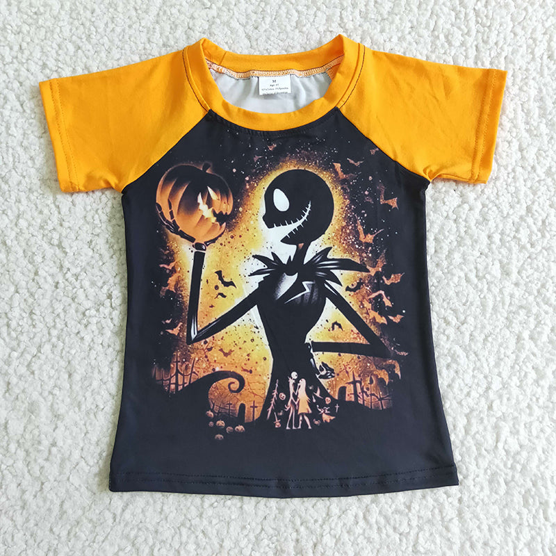 Promotion Baby Boy Halloween Short Sleeve Shirt