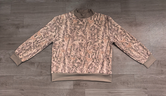 No moq Preorder Adult Women Green Long Sleeves Shirt Tops Camo Pullover Yoga Active Clothes