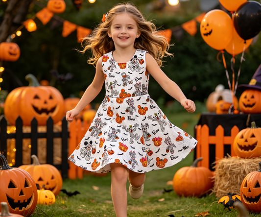 Baby Girls Kids Pumpkins Cartoon Halloween Shorts Dress Yoga Active Clothes