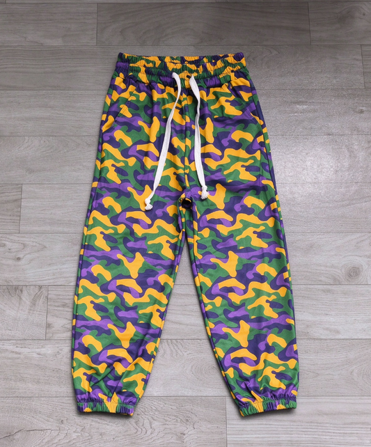 No moq Preorder Baby Boys Kids Mardi Gras Pockets Pants Bottoms Camo Clothes