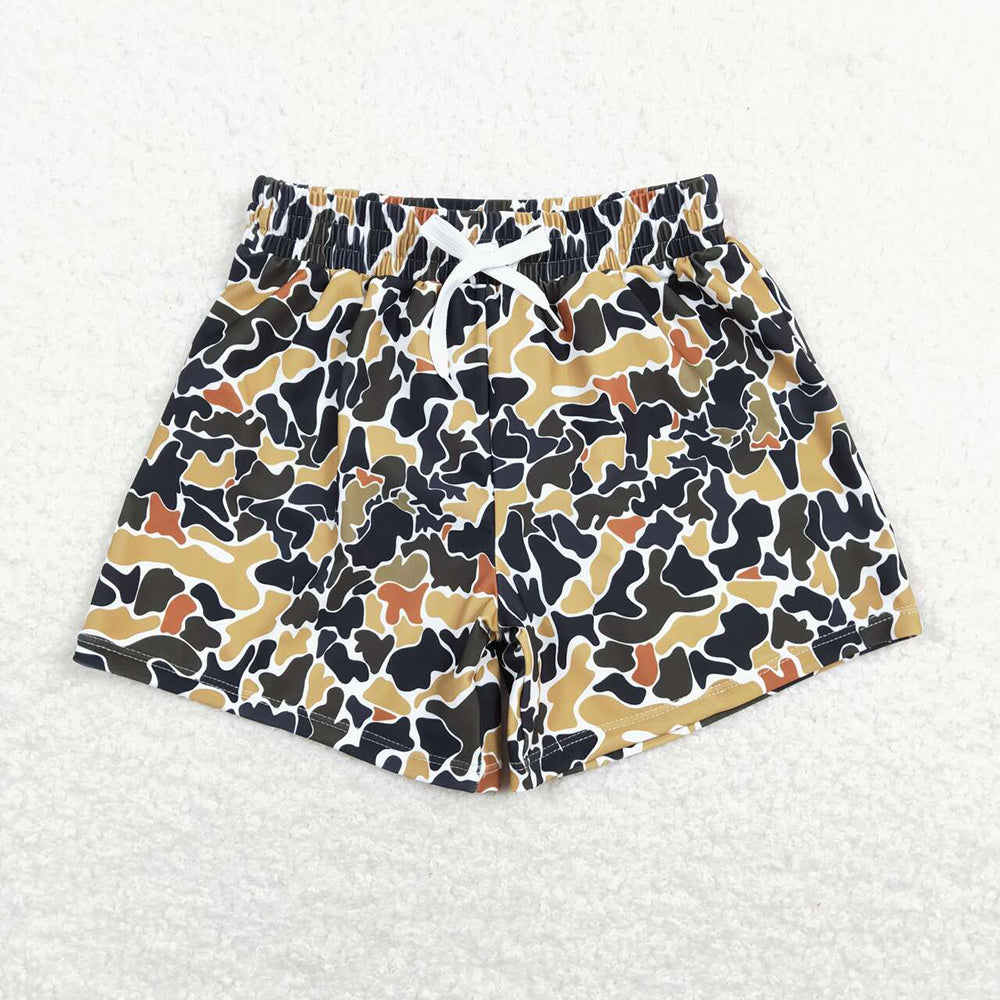USA Shop Baby Boys Kids Brown Camo Swim Trunks Swimsuit Swimwear
