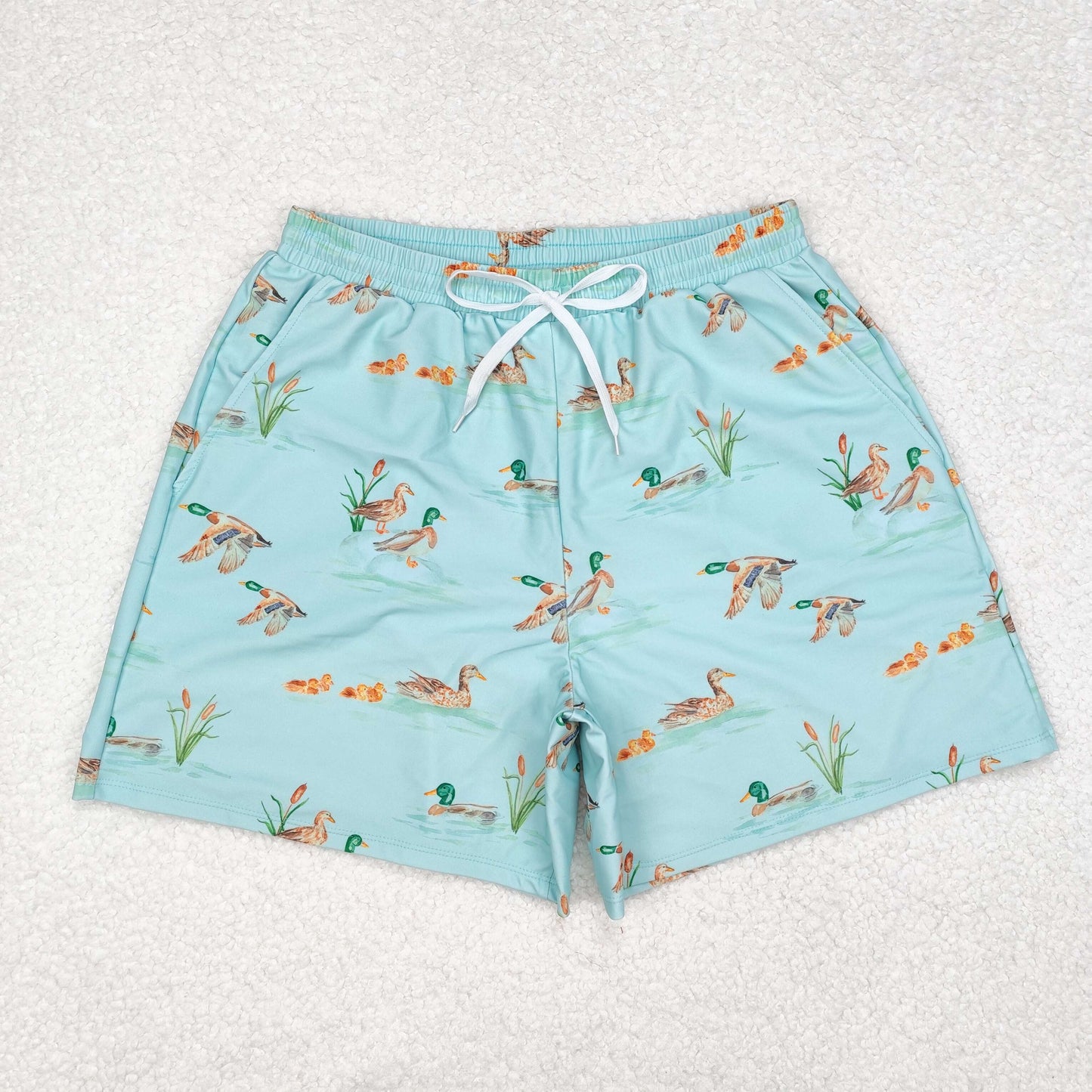 USA Shop Adult Men Ducks Green Shorts Swimsuit Trunks Bottom Clothes