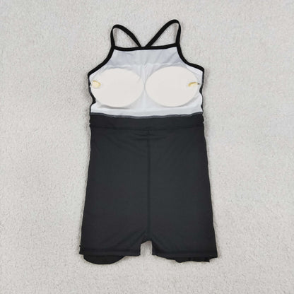 USA Shop Baby Girls Kids Straps Shorts Ruffle Knee Length Yoga Active Black Dress