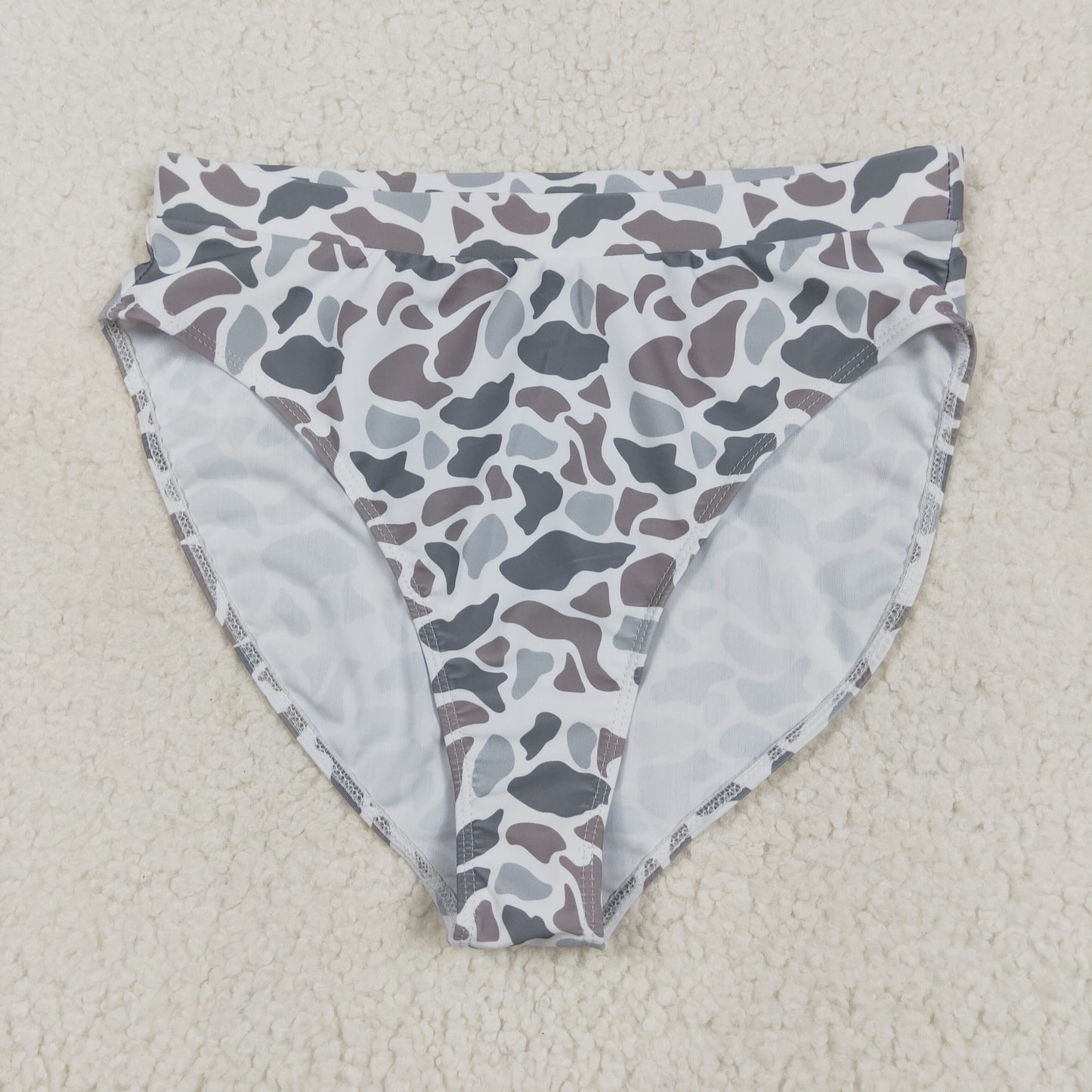 USA Shop Adult Women Grey Camo Bummie Shorts Swimsuit Bottom Clothes