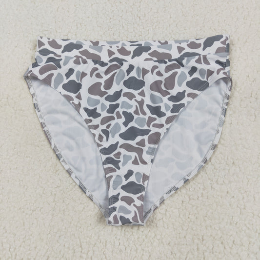 USA Shop Adult Women Grey Camo Bummie Shorts Swimsuit Bottom Clothes