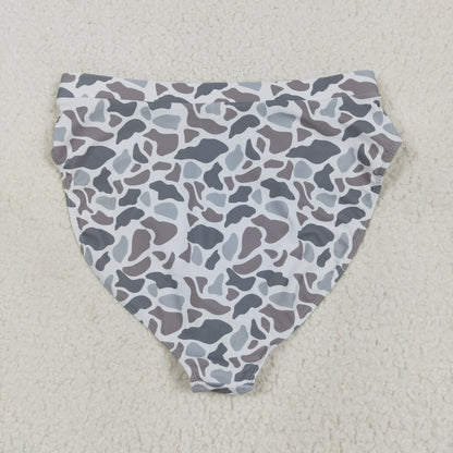 USA Shop Adult Women Grey Camo Bummie Shorts Swimsuit Bottom Clothes