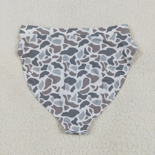 USA Shop Adult Women Grey Camo Bummie Shorts Swimsuit Bottom Clothes