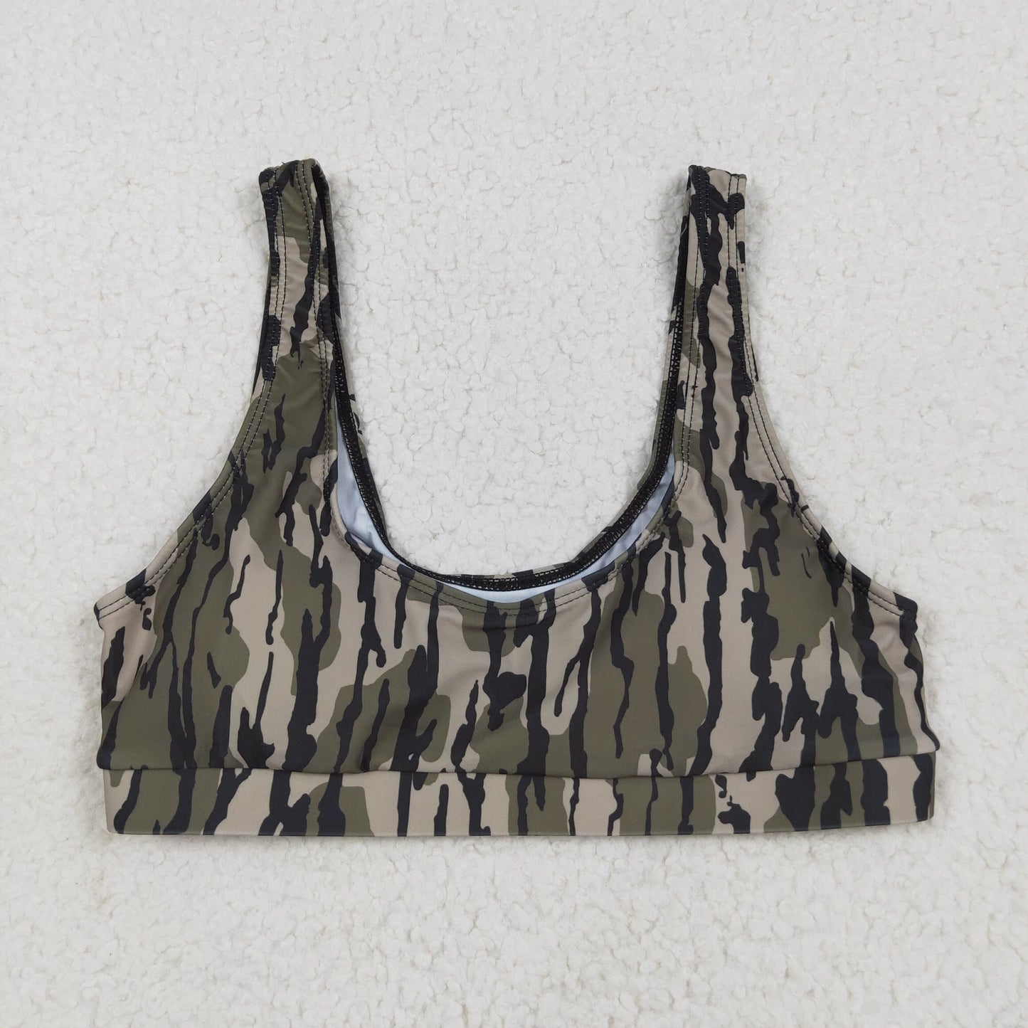 USA Shop Adult Women Olive Camo Tops Swimsuit Clothes