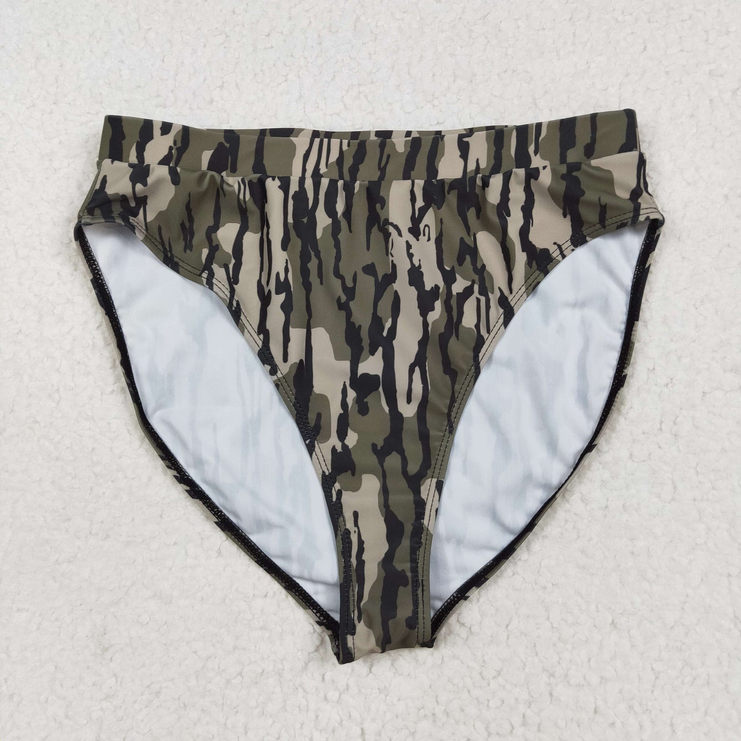USA Shop Adult Women Olive Camo Bummie Shorts Swimsuit Bottoms Clothes