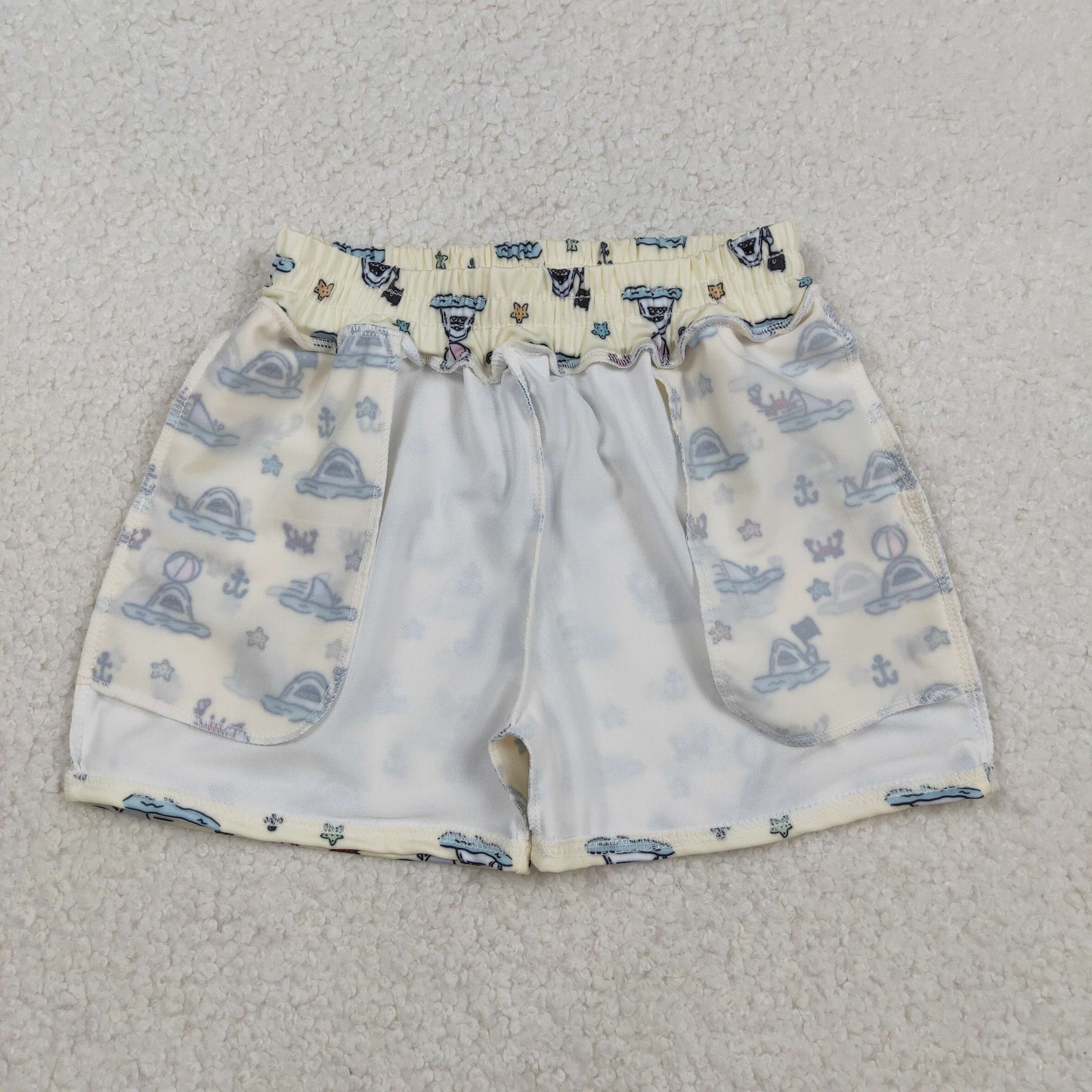 Sibling Baby Boys Kids Toddler Swim Trunks Shorts Pockets Swimwear