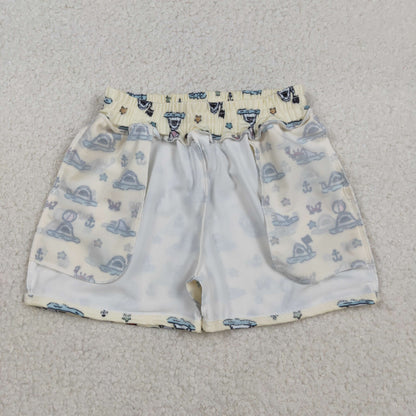 Sibling Baby Boys Kids Toddler Swim Trunks Shorts Pockets Swimwear