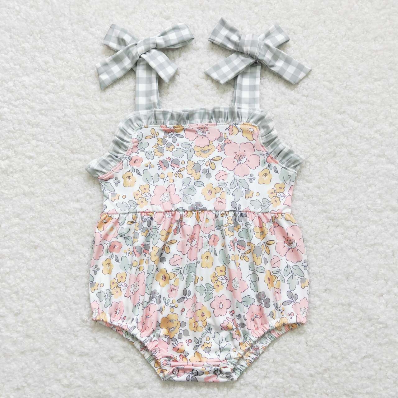 USA Shop Baby Girls Infant Sleeveless Flower Bubble Romper