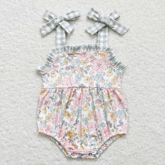 USA Shop Baby Girls Infant Sleeveless Flower Bubble Romper