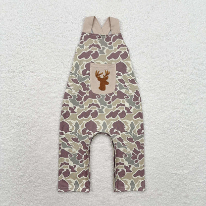 USA Shop Baby Boys Infant Embroidery Deer Camo Romper