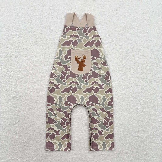 USA Shop Baby Boys Infant Embroidery Deer Camo Romper