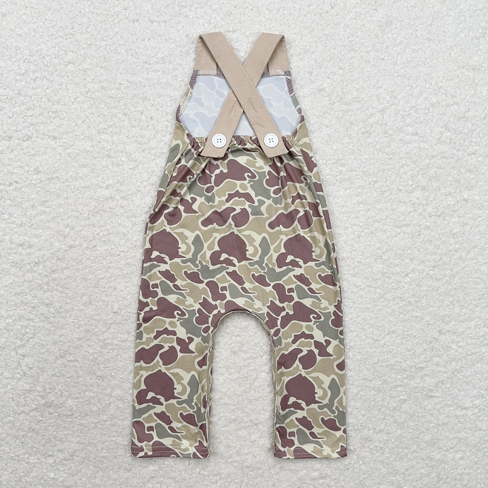 USA Shop Baby Boys Infant Embroidery Deer Camo Romper