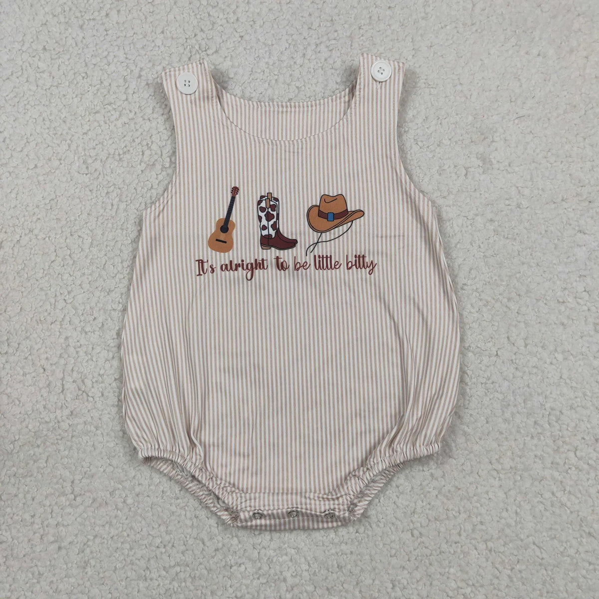 Sibling Baby Boys Girls Sleeveless Western Boots Rompers Set Summer Clothes