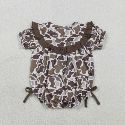 RTS Sibling Baby Boys Girls Embroidery Mama's Boy Girl Camo Rompers Dress Set Clothes