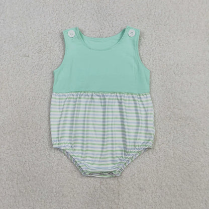 RTS Sibling Baby Girls Sleeveless Stripes Tops Shorts Set Romper Summer Clothes