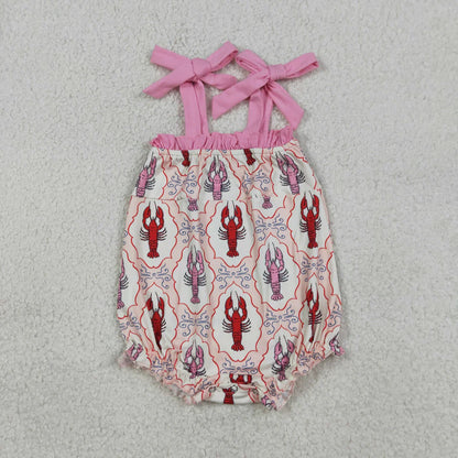 Sibling Baby Girls Kids Straps Crawfish Tops Shorts Set Romper Summer Clothes