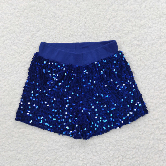 USA Shop Baby Girls Kids Blue Sequins Shorts Bottoms Clothes