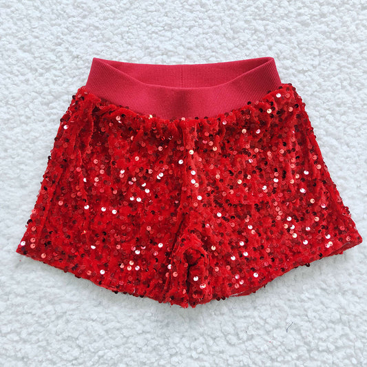 USA Shop Baby Girls Red Sequins Shorts Bottoms Clothes