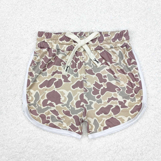 USA Shop Baby Girls Kids Green Camo Sports Shorts Bottoms Summer Clothes